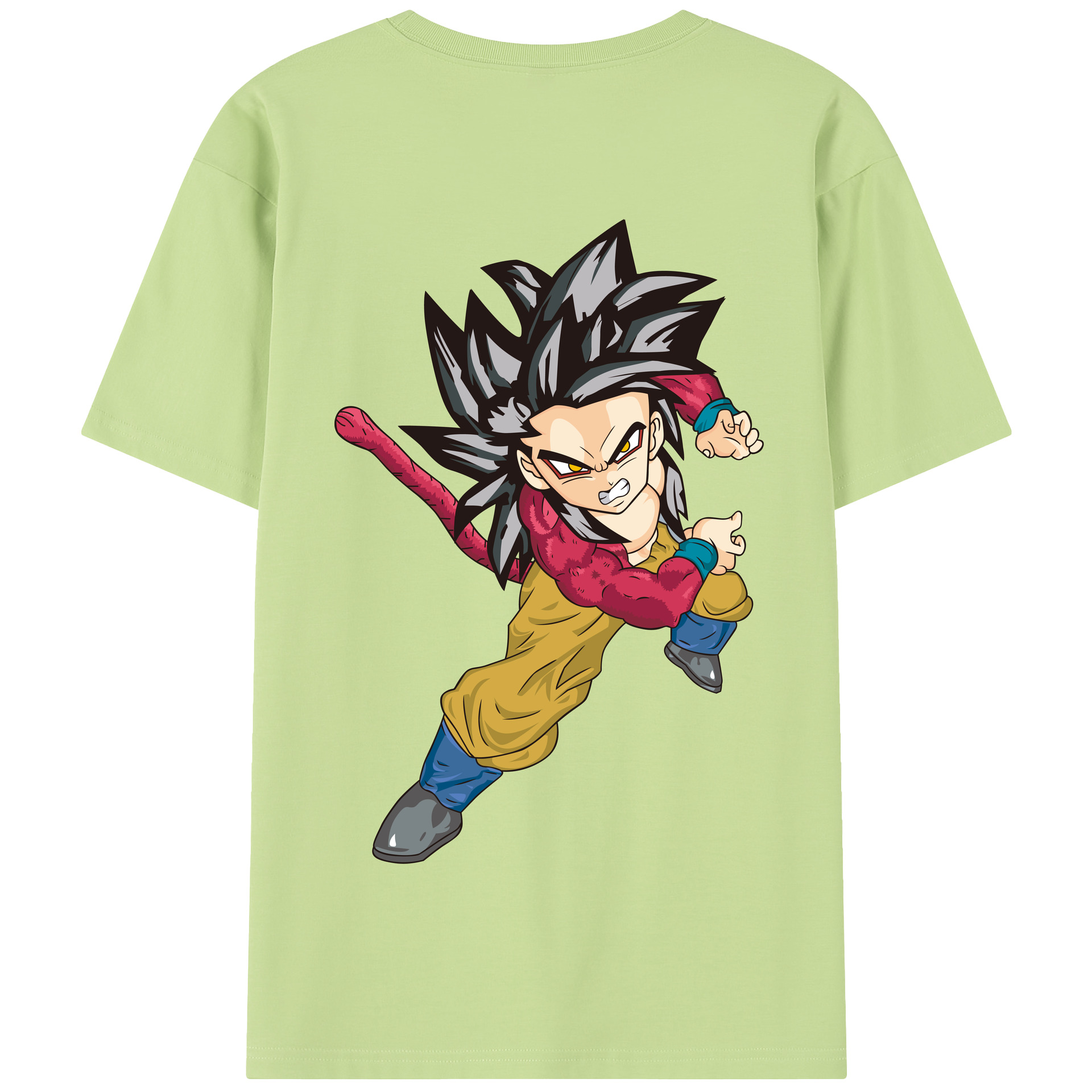 （画像用） ドラゴンボール 孫悟空（そん ごくう）Son Goku カカロット DRAGON BALL Kakarotto 綿100％半袖Tシャツ（背面プリント）